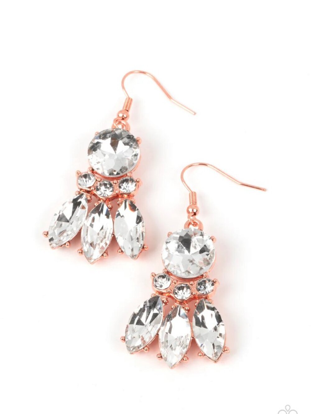 Paparazzi Jewelry - To have and to SPARKLE - Copper Earrings - Vintage - Picture 4 of 4